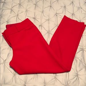 The Limited red dress ankle pants
